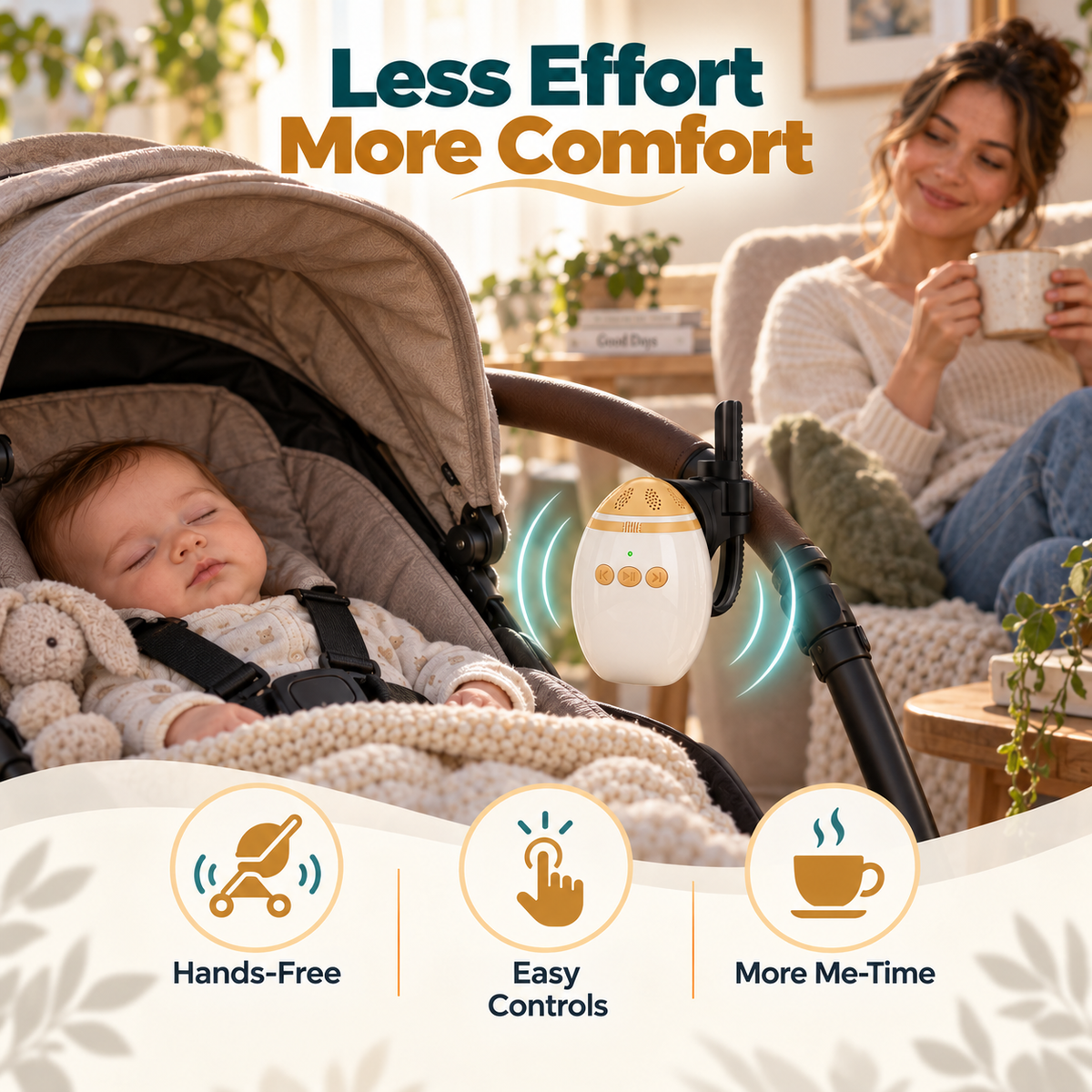 Portable Stroller Rocker & Sleep Soother