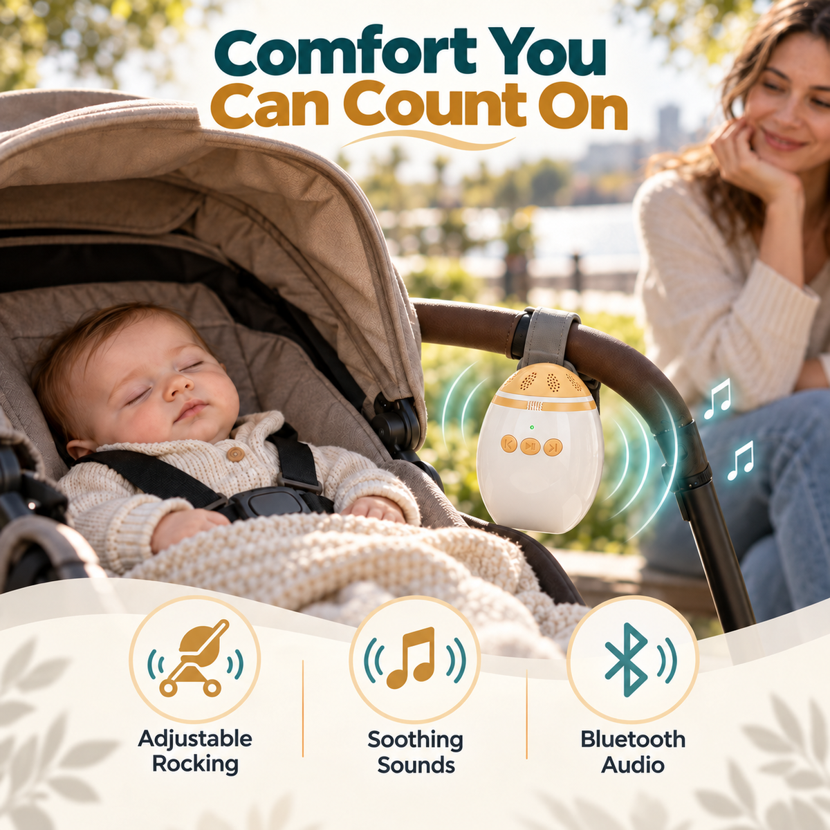 Portable Stroller Rocker & Sleep Soother