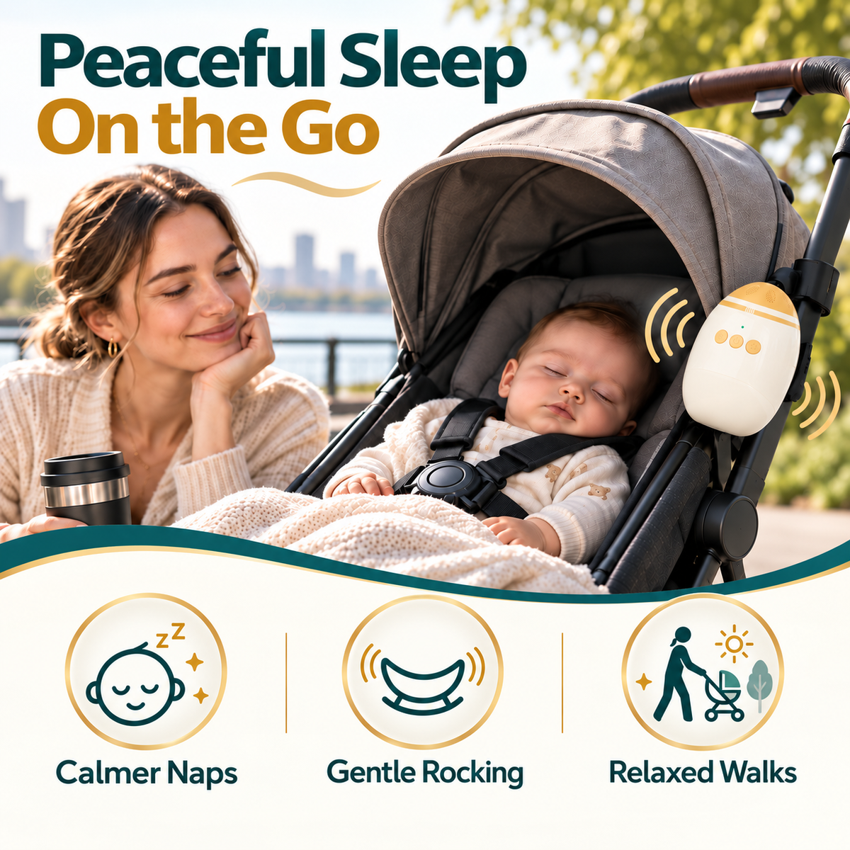 Portable Stroller Rocker & Sleep Soother